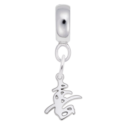 Happiness Symbol Charm Dangle Bead In Sterling Silver