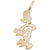 Love Symbol Charm in Yellow Gold Plated