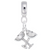 Champagne Glasses charm dangle bead in Sterling Silver hide-image