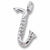 Saxophone charm in Sterling Silver hide-image