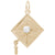 Graduation Cap Charm In Yellow Gold