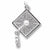 Graduation Cap charm in 14K White Gold hide-image