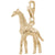 Giraffe Charm in Yellow Gold Plated