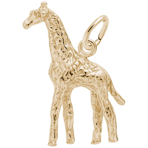 Giraffe Charm in Yellow Gold Plated