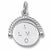 I Love You Spinner charm in 14K White Gold hide-image