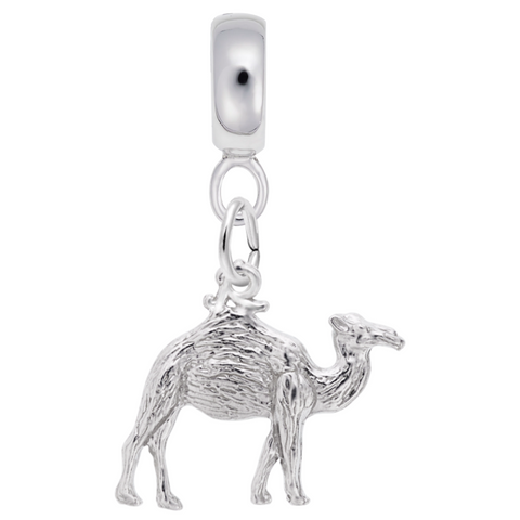 Camel Charm Dangle Bead In Sterling Silver