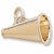 Megaphone charm in Yellow Gold Plated hide-image