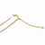 14K Yellow Gold Adjustable Semi Solid Chain