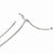 14K White Gold Adjustable Semi Solid Chain