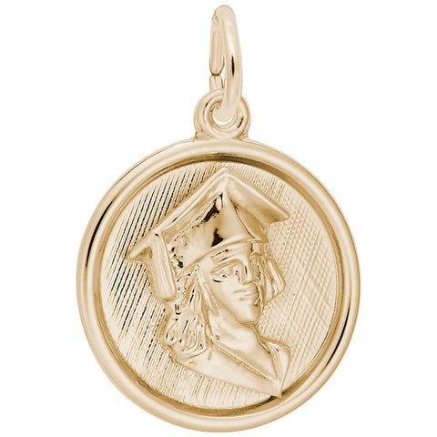 Graduation Charm in Yellow Gold Plated