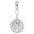 Graduation Charm Dangle Bead In Sterling Silver