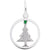 Christmas Tree Charm In 14K White Gold