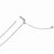 14K White Gold Adjustable Wheat Chain