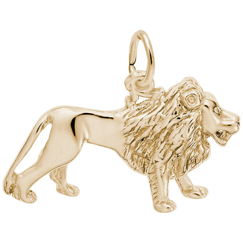 Lion Charm in Yellow Gold Plated