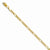 14K Yellow Gold Flat Figaro Bracelet
