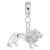 Lion charm dangle bead in Sterling Silver hide-image