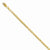 14K Yellow Gold Beveled Curb Chain Bracelet