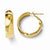 14k Yellow Gold Polsihed Hoop Earrings