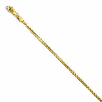14K Yellow Gold Wheat Chain