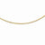 14K Yellow Gold Round Omega Necklace
