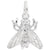 Fly Charm In Sterling Silver