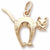 Cat charm in Yellow Gold Plated hide-image