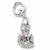 Leprechaun charm in 14K White Gold hide-image