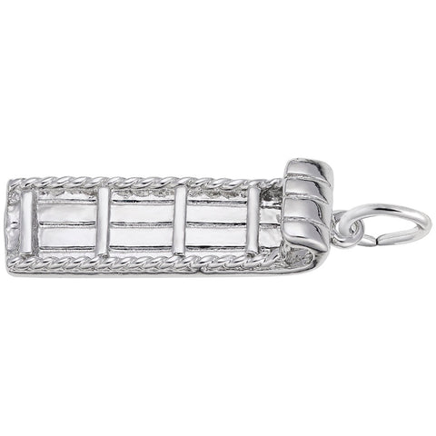 Toboggan Charm In 14K White Gold