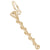 Baton Charm In Yellow Gold
