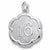 Number 16 charm in 14K White Gold hide-image