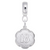 Number 18 Charm Dangle Bead In Sterling Silver