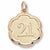 Number 21 charm in Yellow Gold Plated hide-image