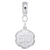 Number 50 charm dangle bead in Sterling Silver hide-image