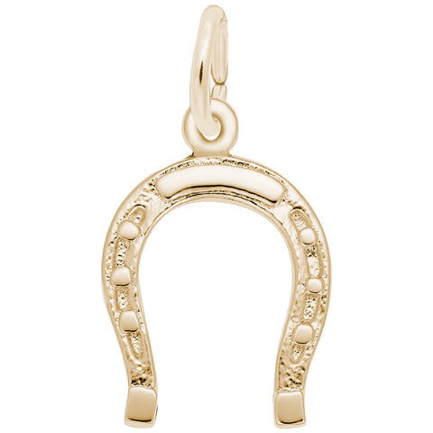 Horseshoe Charm in Yellow Gold Plated