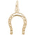 Horseshoe Charm in Yellow Gold Plated