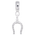 Horseshoe Charm Dangle Bead In Sterling Silver