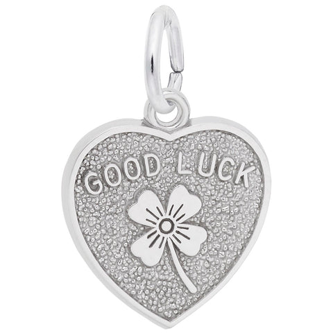 Good Luck Charm In 14K White Gold