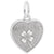 Good Luck Charm In 14K White Gold