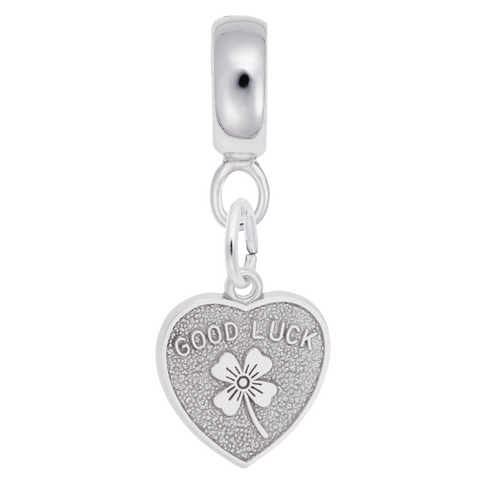 Good Luck Charm Dangle Bead In Sterling Silver