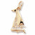 Sailboat Charm in 10k Yellow Gold hide-image