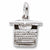 Typewriter charm in 14K White Gold hide-image