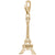 Eiffel Tower Charm in Yellow Gold Plated