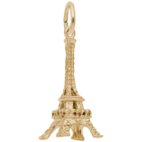 Eiffel Tower Charm in Yellow Gold Plated