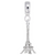 Eiffel Tower charm dangle bead in Sterling Silver hide-image
