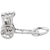 Rickshaw Charm In 14K White Gold