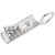 Bowling Charm In 14K White Gold