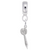 Dart Charm Dangle Bead In Sterling Silver