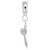 Dart charm dangle bead in Sterling Silver hide-image