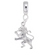 Lion charm dangle bead in Sterling Silver hide-image