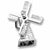 Windmill charm in 14K White Gold hide-image